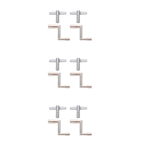 12Pièces Clés Percussion Argentées Outils Ajustement Batterie 2