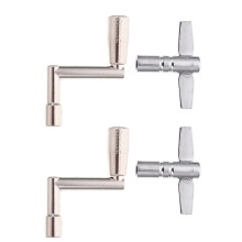 12Pièces Clés Percussion Argentées Outils Ajustement Batterie