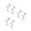 12Pièces Clés Percussion Argentées Outils Ajustement Batterie 9