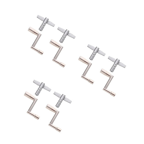 12Pièces Clés Percussion Argentées Outils Ajustement Batterie 1