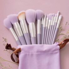 13 Piece Soft Fluffy Makeup Brush Set for Foundation Blush Eyeshadow with Durable Handles
