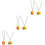 6Pièces Pendentif Mode Couleur Assortie Chic 5