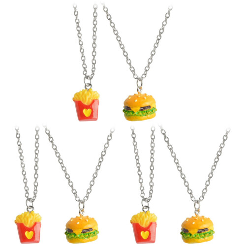 6Pièces Pendentif Mode Couleur Assortie Chic 1
