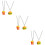 6Pièces Pendentif Mode Couleur Assortie Chic 9