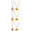 6Pièces Pendentif Mode Couleur Assortie Chic 8