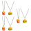 6Pièces Pendentif Mode Couleur Assortie Chic 7