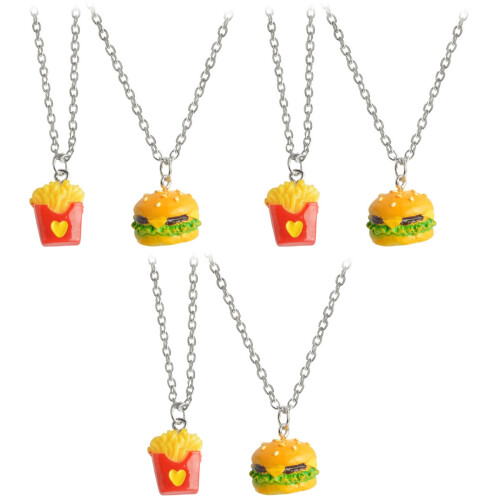 6Pièces Pendentif Mode Couleur Assortie Chic 2