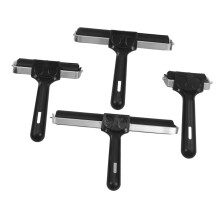 4pcs Printing Brayer Roller Set with Ergonomic Grip for Printmaking and Craft Painting