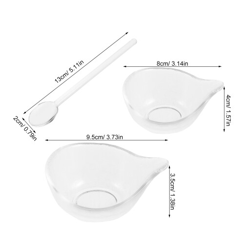 1Ensemble Bol Mélangeur Verre Transparent Usage 1