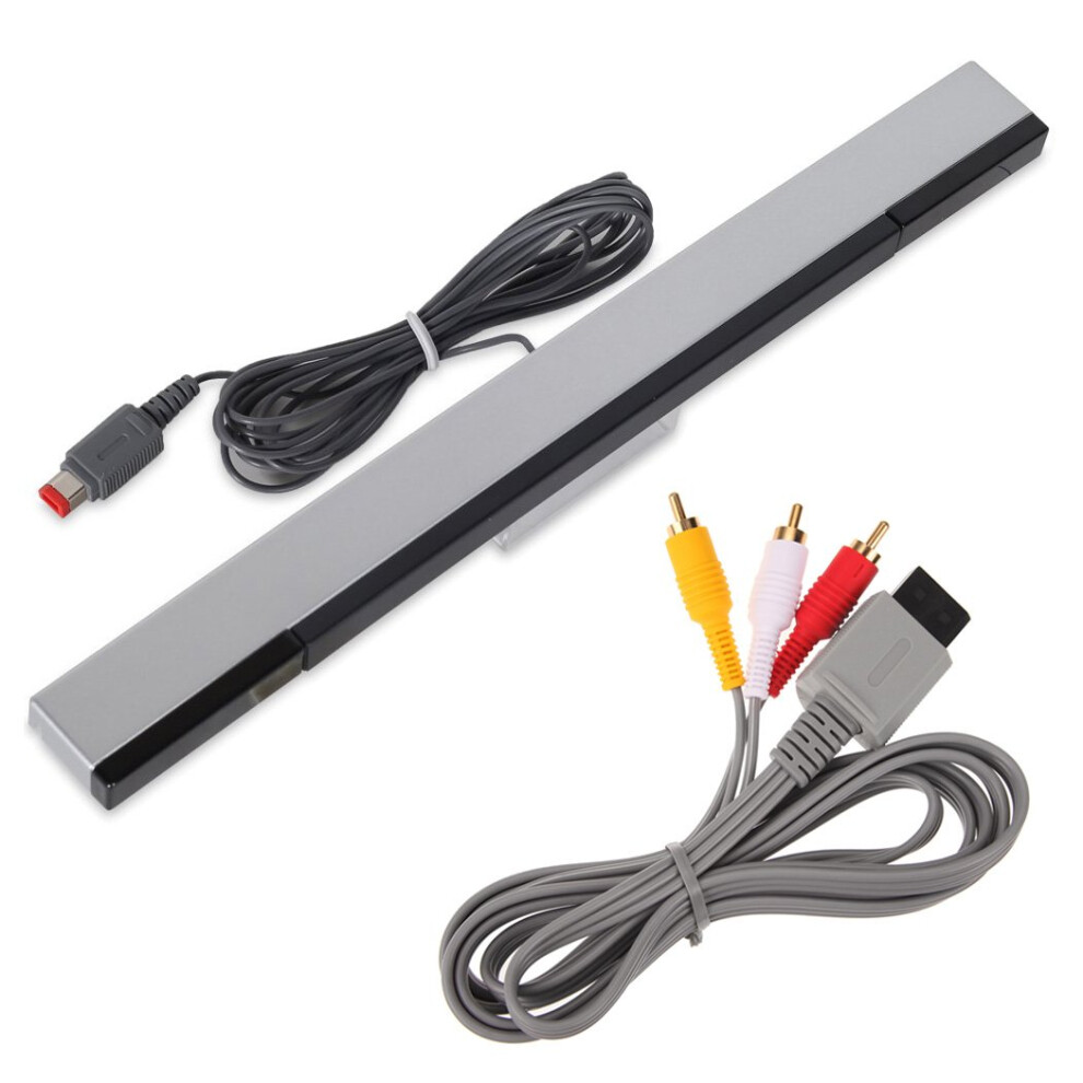 Sensor Bar And Av Cable For Nintendo Wii And Wii U, Restores Motion Controls Plugandplay 9169991803685