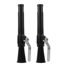 2Pièces Extincteur Ergonomique Noir Métal