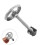 1Ensemble Main Tour Argent Acier Carbone Accessoire Chaudière 7