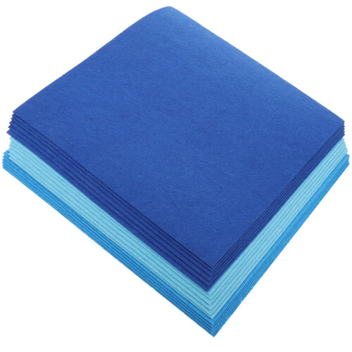 72Pièces Feutrine Bleue Pour Couture Enfants 1
