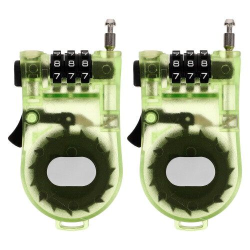 2Pièces Cadenas Câble Rétractable Multi-Usages Pour Ski Snowboard