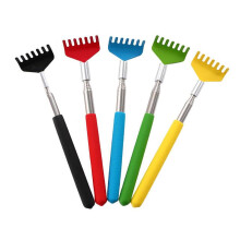 5 Pack Retractable Back Scratcher Set, Extendable Metal Telescoping Itch Relief Tools with Comfort Grip for Travel