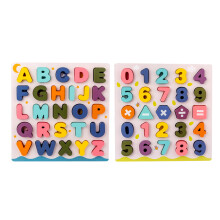 4 Ensembles Jouets Éducatifs Bois Lettres Chiffres Casse‐Tête