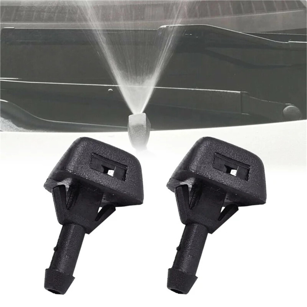 2X Windshield Washer Nozzle For Volvo S40 S70 S80 C70 Xc90, Fan Shaped Wiper Spray Replacement 9092120595116