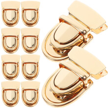 40Sets Easy Use Gold Metal Purse Twist Lock for Bag Making Supplies