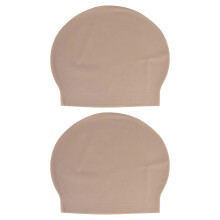 2Pcs Coffee Colored Latex Bald Caps for Men Women Theatrical Use