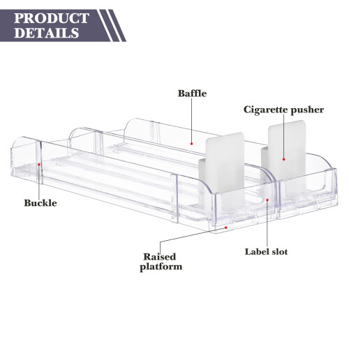 4Pcs Shop Acrylic Display Rack Auto-Push Case for Storage 1