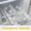 2Pcs Small Clear Plastic Ice Scoops for Home Freezer Stable Design 8