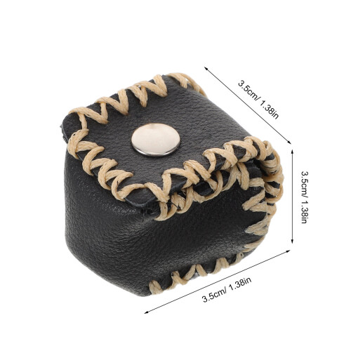 Durable Black Snooker Chalk Holder Bag for Storage 1