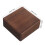 Coffee Wood Challenge Coin Box Secure Hinged Lid Display Organizer 3