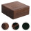 Coffee Wood Challenge Coin Box Secure Hinged Lid Display Organizer 11