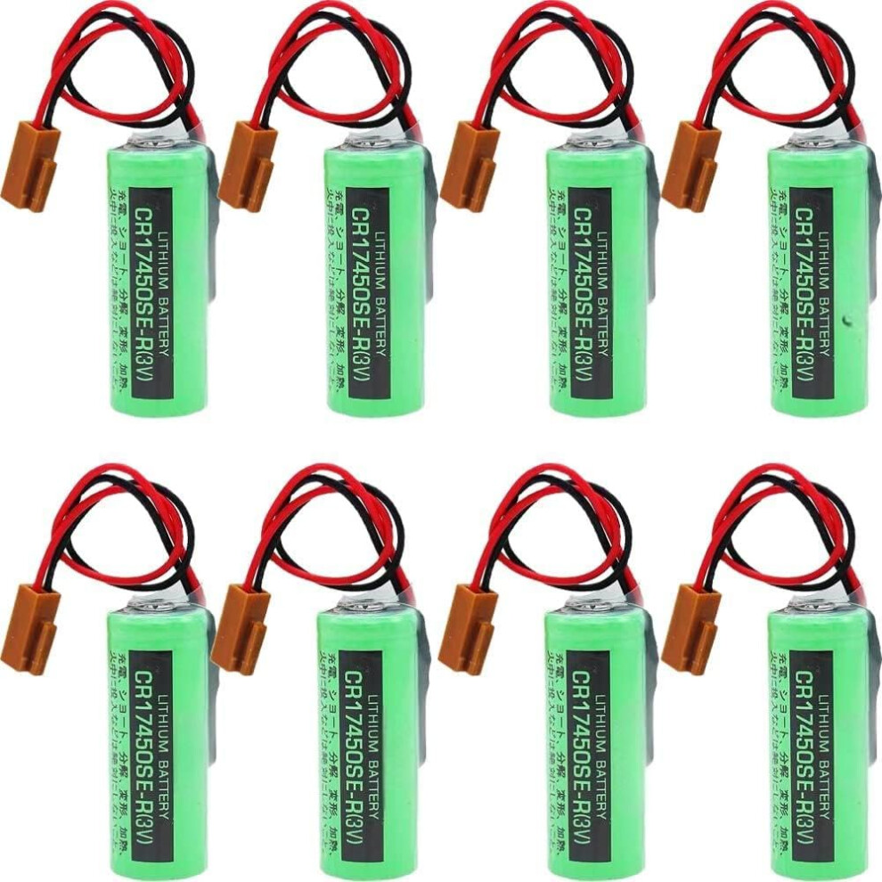 8Pcs Cnc Battery For Fanuc Cr17450ser 3V 2500Mah Lithium For A98l00310012 Replacement 9455672121064