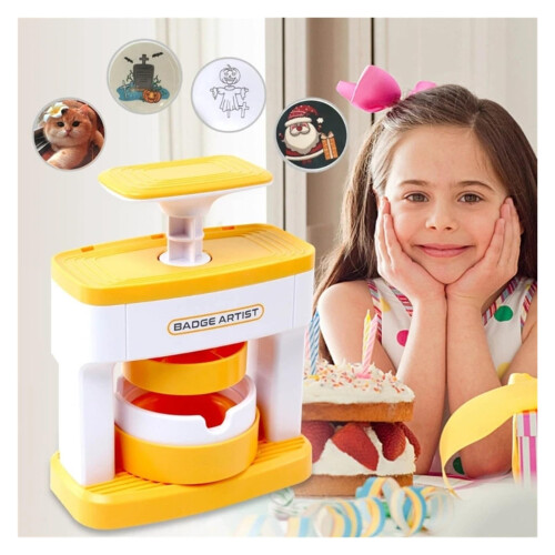Badge Maker Machine DIY Button Press Kit with One‑Press Operation and Multi‑Size Compatibility 1