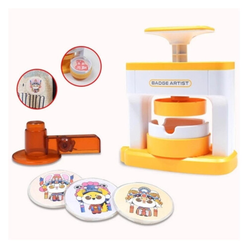 Badge Maker Machine DIY Button Press Kit with One‑Press Operation and Multi‑Size Compatibility 2