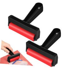 2pcs Diamond Painting Roller and Printmaking Brayer for Canvas Art, Ink and Paint Craft Tools
