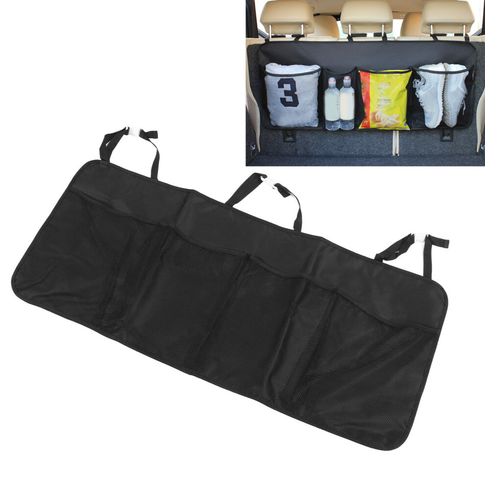 Large Capacity Suv Backseat Trunk Organizer Oxford Cloth Carry Bag Black 7651383618875