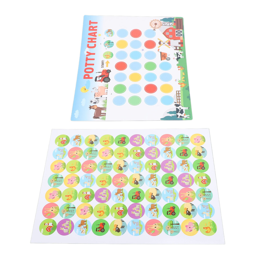 Kids Potty Training Sticker Chart for Boys & Girls - 10pcs Reward Chart