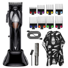 Men's Hair Clipper Cordless Rechargeable Trimmer with Precise Length Adjustment for Beard and Hair
