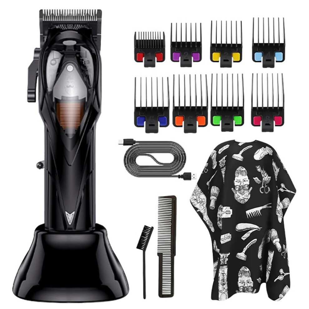 Men's Hair Clipper Cordless Rechargeable Trimmer with Precise Length Adjustment for Beard and Hair