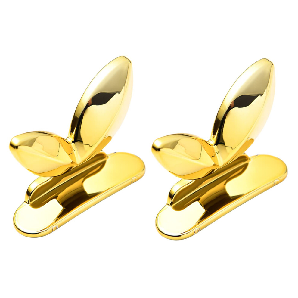 Gold Toilet Seat Lifter Pack Of 2 With Hygienic Touchless Toilet Handle For Travel And Home Use