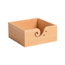 Wooden Yarn Bowl with Lid for Knitting and Crocheting, Anti‑Tangle Feeding, Large Storage Design