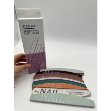 12PCS 100/180 Grit Nail File Dual Grit Emery Board Professional Nail Shaping for Home and Salon