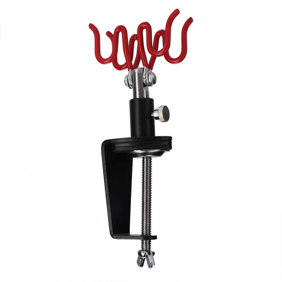Dual Airbrush Holder Stand Clampon Table Mount, 360 Rotating Airbrush Stand For Paint Hobby Kit 9044945578737