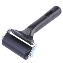 Rubber Brayer Roller for Art and Craft with Durable Rubber and Ergonomic Nonslip Handle for Even Ink Application