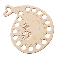 Whale Shaped Wooden Embroidery Floss Organizer for Cross Stitch, Tangle Thread Holder Board