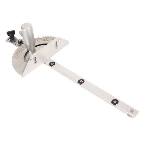 Guide d'onglet léger pour tables de défonceuse, haute précision, 27 butées d'angle, construction robuste en alliage d'aluminium, support de 1