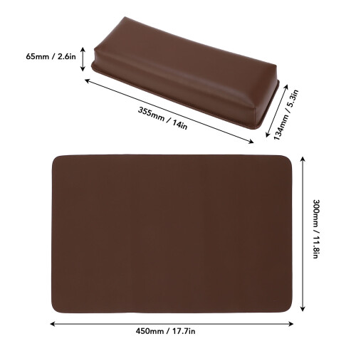 Almohada para manicura, almohadilla rectangular bicolor 1