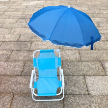 Children Folding Camping Chair Blue Oxford Cloth Portable Outdoor Seat