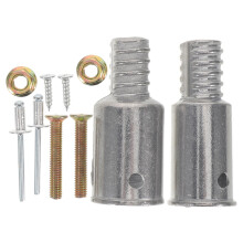 Mop Broom Pole Adapter with Metal Threaded Tip, Aluminium Alloy Replacement Fits 22mm/25mm Handles