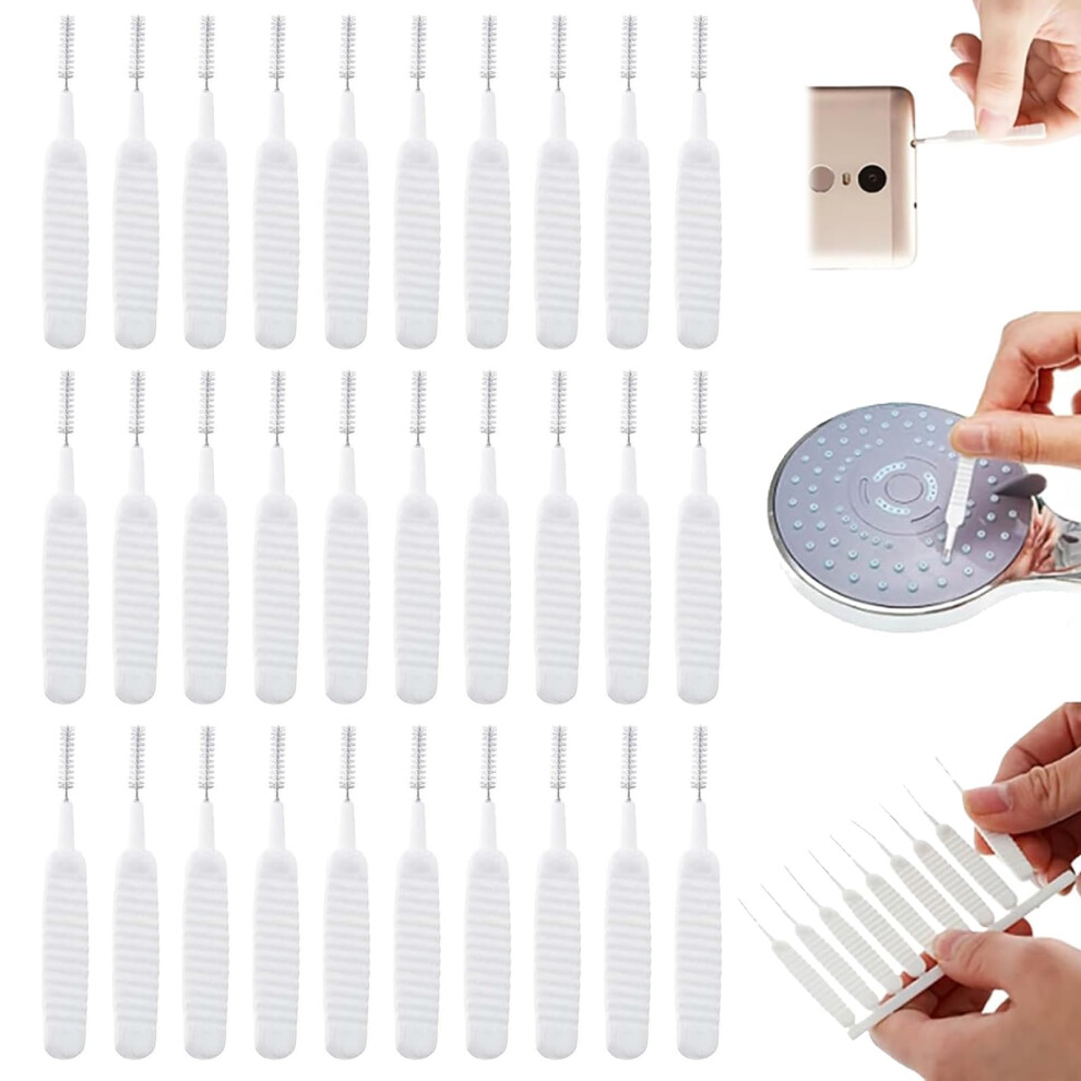 30 Pcs Shower Head Cleaning Brush And Picks, Dual Function Nozzle Cleaner For Hard Water Deposits 9455672122351