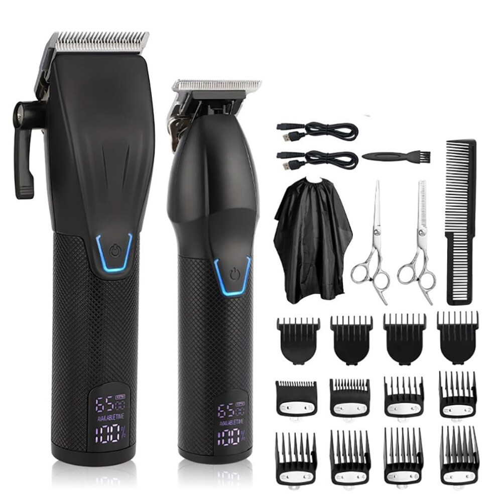 Men's Hair Clippers with Millimeter Precision, Cordless Rechargeable Trimmer for Thick Hair