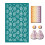 Silk Screen for Clay Earrings with Rabbit Pattern, Reusable Easy‑Clean Stencil for Multi‑Surface Crafts 6.3x4Inch 5