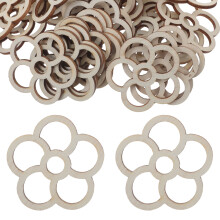 100Stk Holz Stickgarn Aufbewahrung Organizer Karten Khaki Für